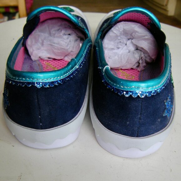 RARE - Irregular Choice Sparkly Unicorn Slip On Sneakers New in Box Size 8 - Picture 4 of 13